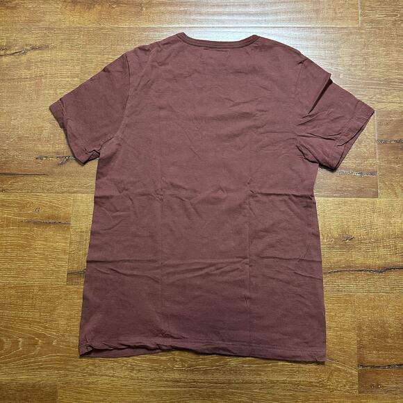 Merz B Schwanen T Shirt Womens 7 L Maroon Short Sleeve Crew Neck Luxury Germany - Picture 2 of 10